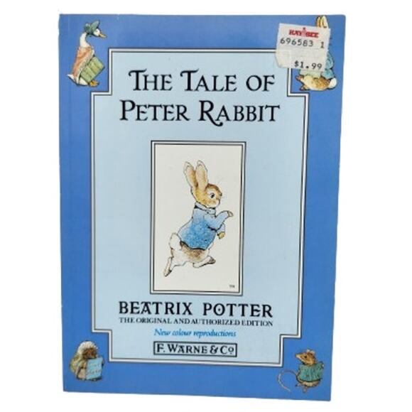 Vintage 1990 Kaybee Toys The Tale of Peter Rabbit Paperback Book, Beatrix Potter - Picture 1 of 12